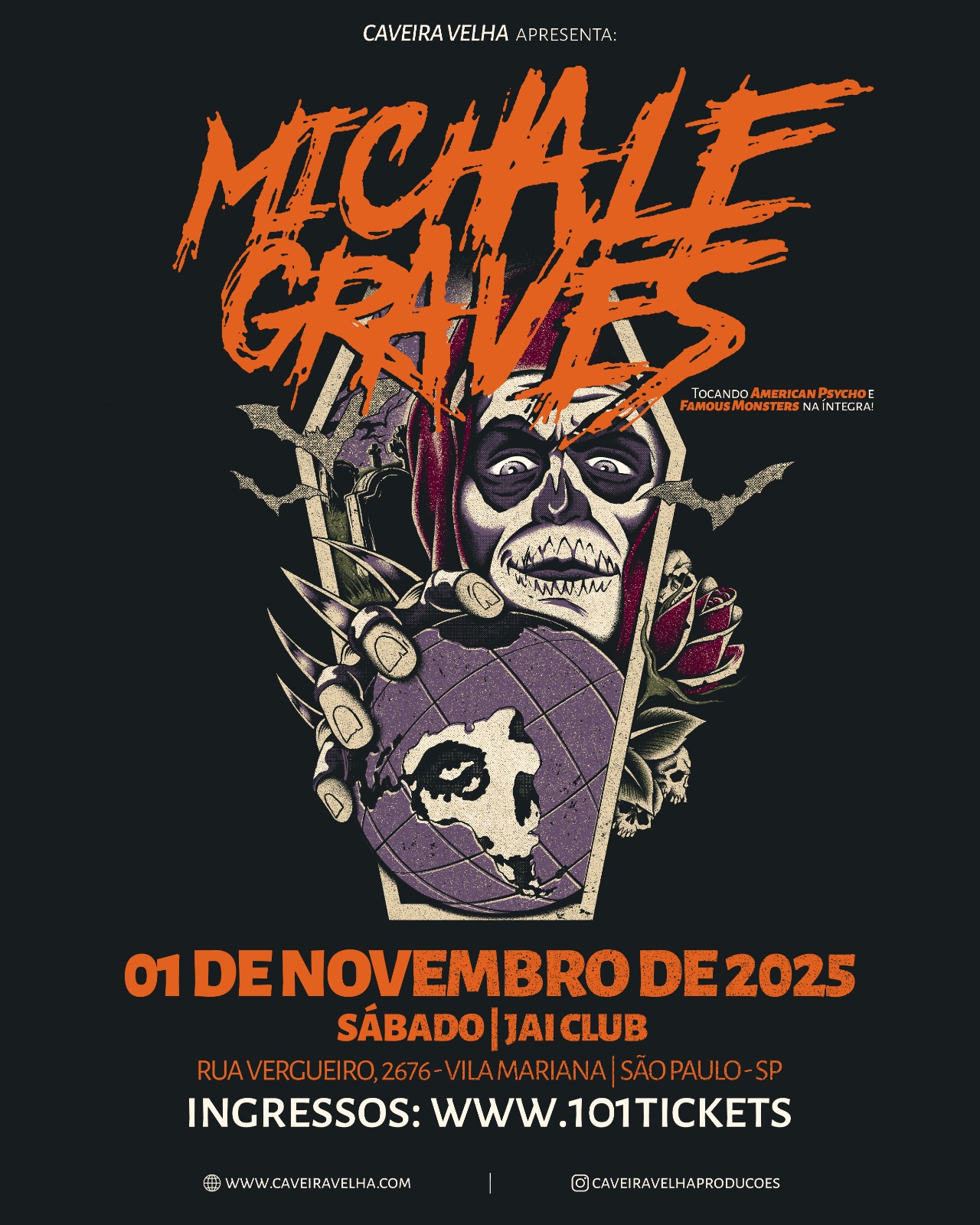 Flayer Michale Graves em São Paulo